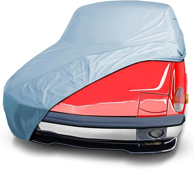 iCarCover Premium Car Cover for 1969-1976 Porsche 914 Heavy Duty Waterproof All Weather Automobiles Custom Fit Indoor Outdoor UV Snow Protection Covers with Straps and Bag