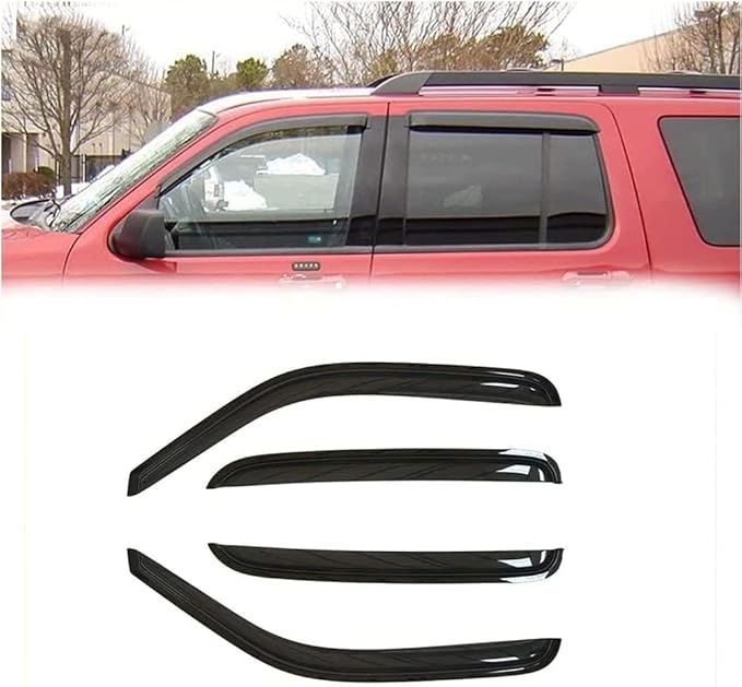 94167 Sunproof Waterproof Side Window Wind Deflector, 4pcs Protective Replacements Rain Guards Set, Window Visor fit for 2010-2017 GMC Terrain