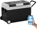 SubSun12V Cooler Car Fridge, 48QT -4℉~68℉ Fast Cooling Car Refrigerator, Portable Freezer with 12/24V DC and 110-220V AC, Electric Cooler for Camping, Road Trip and Boat