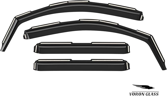 Voron Glass in-Channel Extra Durable Rain Guards for Toyota Sequoia 2023-2025, Window Deflectors, Vent Window Visors, 4 Pieces - 200556