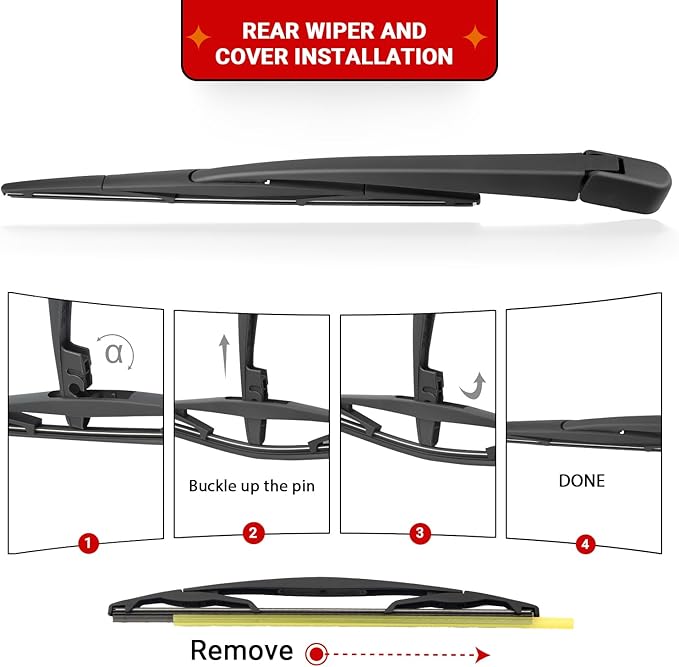 Windshield Wiper Blades Replacement for Subaru Crosstrek Impreza 2017 2018 2019 2020 2021 2022 2023 Original Factory Quality Front Rear Wipers Blade Set for My Car - 26" 16" 12" (Pack of 3)