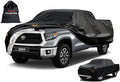 Kayme Truck Cover Custom Fit Toyota Tundra(2006-2025) Double Cab Long Bed. Full Exterior Heavy Duty Outdoor Pickup Truck Car Cover Waterproof All Weather.Car Tarp for Wind Sun Dust Protection.Black