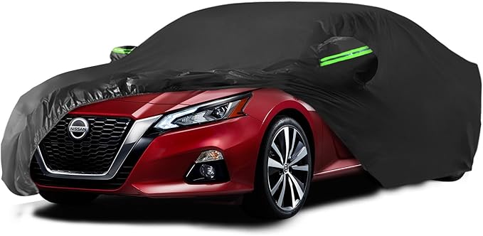 Proadsy 2025 Upgrade 6 Layers Car Cover Compatible with Nissan Altima 1998-2024 2025 Windproof All Weather Waterproof Sun Rain UV Dust Snow Protection Outdoor Full Covers