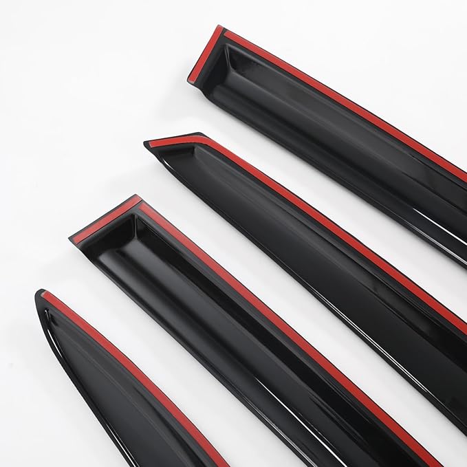 Rain Guards Side Window Visor Vent Outside Mount, 4PCS Fits for Honda Civic 4-Door Sedan 2006 2007 2008 2009 2010 2011