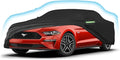 Proadsy 2025 Upgrade Car Cover for Ford Mustang 1994-2023 2024 2025, Waterproof All Weather, Windproof Snowproof Rain Hail Sun UV Protection Full Outdoor Indoor Exterior Car Covers, Black