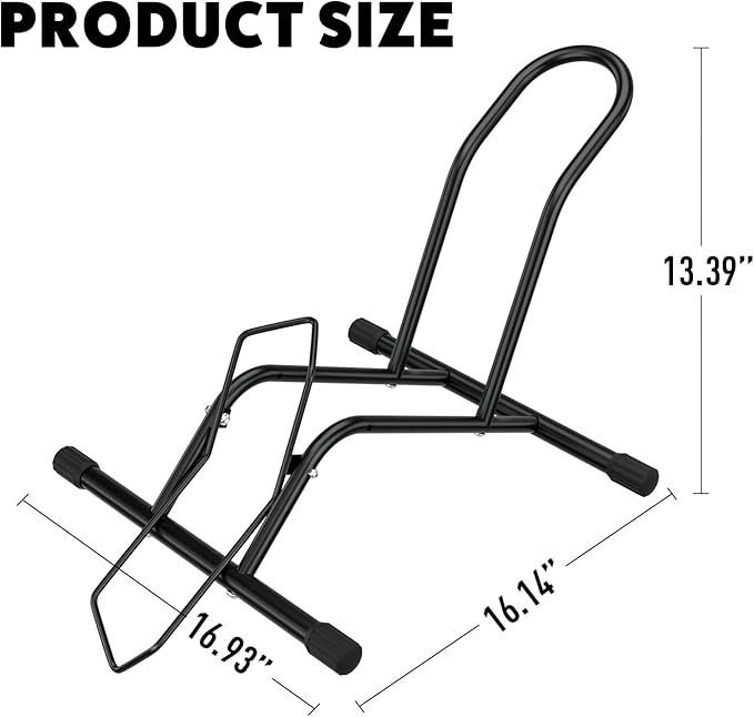 UNITEDPOWER Bike Floor Stand, Adjustable Freestanding Bicycle Storage Parking Rack for Indoor, Outdoor 16''-29" Wheel Stand