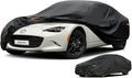Kayme 7 Layers Heavy Duty Car Cover Waterproof All Weather, Universal Fit for Sedan Coupe Car (up to 165 inch), Such as Mazda Miata MX-5, Honda S2000.