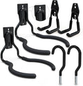 3-H Weed Eater Hanger 2 Pack,2 Garden Hose Holder,2 Screw in Hooks,Utility Weedeater Rack,Tool Hangers for Organizing and Hanging Weed Wacker,Leaf Blower,String Trimmer in Garden