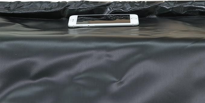 Garage Floor Mat for Under Car Oil Containment Mat for Snow, Mud, Rain - 7' 9" x 18', Black