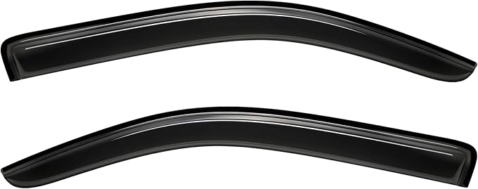 2pcs Outside Mount Style Dark Smoke Window Rain Guards Durable Side Wind Deflectors Window Visors Fit for 2000-2006 Toyota Tundra Standard Cab