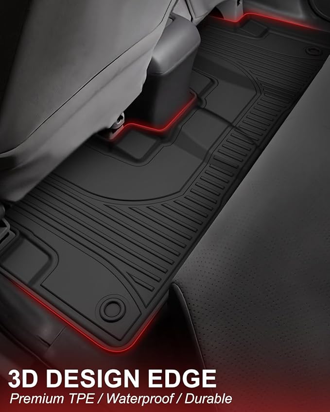 Floor Mats & Cargo Liner Fit for Honda CRV CR-V 2012-2016 LX, SE & EX (Not Fit EX-L & Touring Models) - All Weather Protection Car Floor Liners with Trunk Mat - 1st and 2nd Row Full Set Car Mats Black
