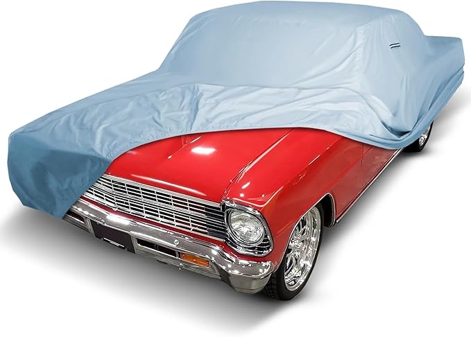 iCarCover Custom Car Cover for 1962-1967 Chevy Nova 2-Door Waterproof All Weather Rain Snow UV Sun Hail Protector for Automobiles, Automotive Accessories Full Exterior Indoor Outdoor Car Cover