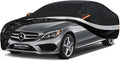 10 Layers Car Cover Custom Fit for Mercedes Benz C Class C250 C300 C43 C63 (1993-2025), Waterproof All Weather for Automobiles, Outdoor Full Cover Sun Dust Rain Protection with Cotton. Black