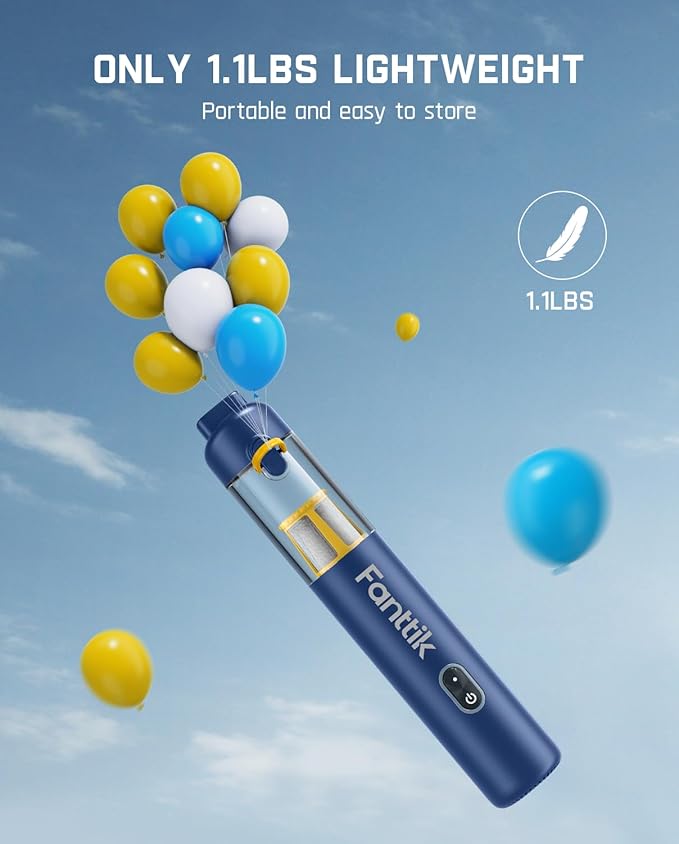 Fanttik Slim V8 APEX Car Vacuum, 4-in-1 Portable Mini Cordless Vacuum with 19000pa Suction Power, Type-C Charge, 2 Suction Modes, Handheld Vacuum for Car, Office Desk, Keyboards (Blue)