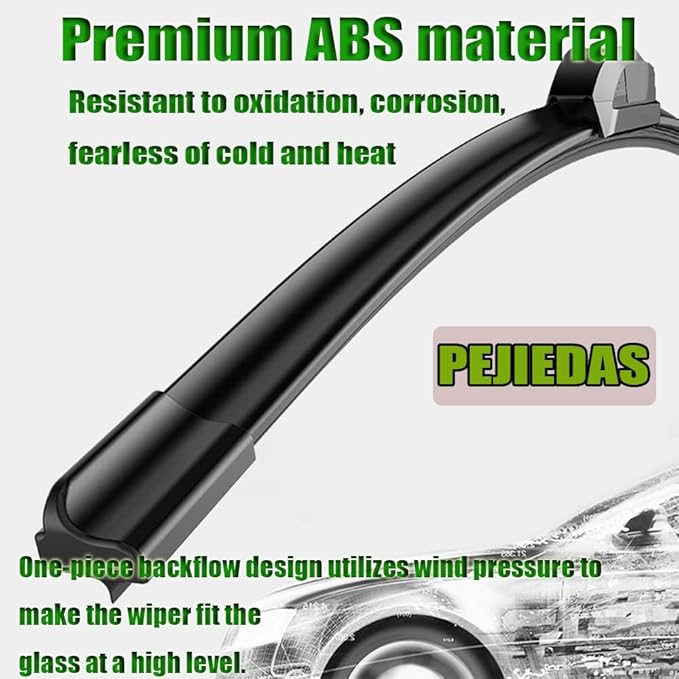 OEM Quality Front Wiper Blades, Replacement for 2002-2008 Toyota Corolla/2005-2019 Nissan Frontier/2005-2009 Subaru Legacy Outback, OE Original Style (24 Inch + 18 Inch Front Wiper Blades)