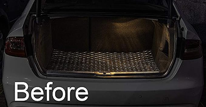 ICBEAMER 12" Green 18 SMDs 2835 LED Strip Light Universal Fit Car Trunk Cargo Area or Interior Illumination