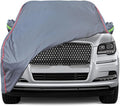 AUQDD 6-Layers PEVA New Material Sedan SUV Full Padded Car Cover Waterproof All Weather Weatherproof UV Sun Protection Snow Dust Storm Resistant Outdoor Exterior Custom Form-Fit Straps 214"-232" Gray