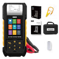 AUTOOL Car Battery Tester 12V 24V Automotive Battery Load Tester 30-2000 CCA, Battery Tester with Printer, Support Lithium Battery, Cranking & Charging & Leakage Test, Data Review Protection