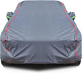 AUQDD 6-Layers PEVA New Material Sedan SUV Full Padded Car Cover Waterproof All Weather Weatherproof UV Sun Protection Snow Dust Storm Resistant Outdoor Exterior Custom Form-Fit Straps 178"-190" Grey