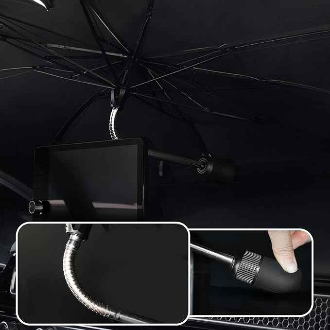Umbrella Sunshade for Honda Civic 2025 2024 2023 2022 Accessories, Foldable Windshield Cover Sun Shade Umbrella Sun Visor UV Block Windshield, Ice Nano (for for Honda Civic 2022-2025