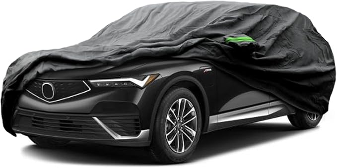 Proadsy 2025 Upgrade Car Cover Custom Fit for Acura ZDX 2024 2025, Waterproof All Weather for Automobiles, Full Exterior Cover Rain Snow Sun Protector Indoor Outdoor Car Cover