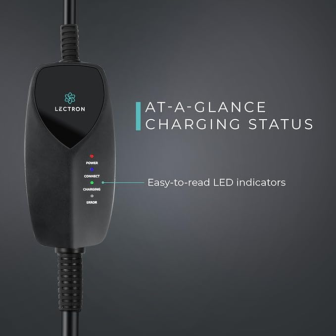 Lectron Level 1 Tesla EV Charger (WiFi) with App Control - 120V, 12 Amp, & 16 ft Cord - Portable Charger for Tesla EVs with NEMA 5-15 Plug - Compatible with All Tesla Model S, 3, X, Y & Cybertruck