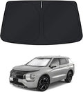 KUST Windshield Sun Shade for Mitsubishi Outlander 2022-2024 2025 2026 Window Shade Sun Visor Cover Foldable Blocks UV Rays Keep Your Car Cooler
