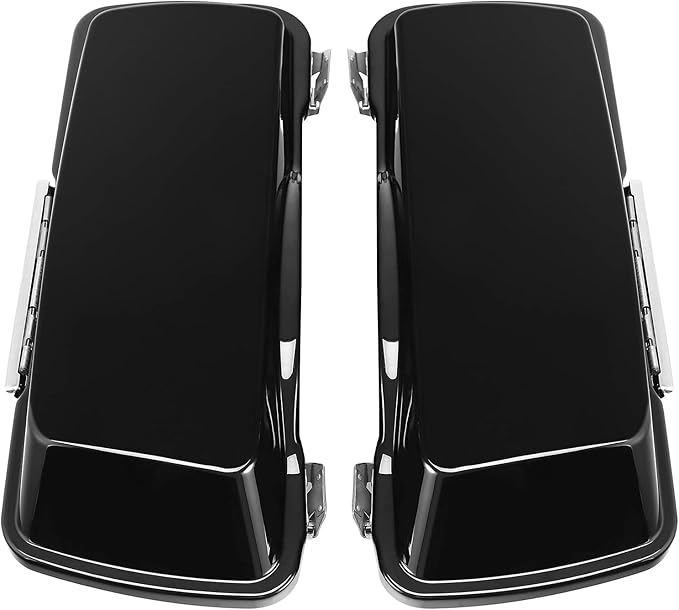 XFMT Motorcycle Stretched Saddlebags 5" Extended Hard Saddle Bags For Harley Touring Road King Street Glide Road Glide Electra Glide Ultra Classic 1993-2013