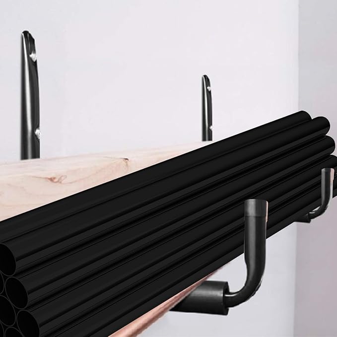 HOME MASTER HARDWARE Heavy Duty 15" Jumbo Garage Wall Hooks 4 Pack – 100 LB Kayak Storage Rack, Wall Mount for Canoe, Bicycle, Ladder & Large Gear