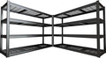 67" Wide Garage Shelving Unit, 30" D Heavy Duty Garage Storage Shelves,3500 LBS Capacity, Industrial Adjustable Shelves for Basement Warehouse, 2 Pack