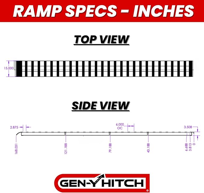 GEN-Y Hitch Heavy Duty Aluminum Ramps 8K Capacity (14' Pair)