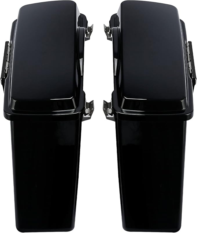 Green-L Hard Saddlebags with Black Latches Fit for Harley Electra Street Road Glide King 1994-2013 Touring Models
