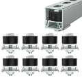 SKTREX Trolley Roller Wheels Limit Trolley Assembly Positioning for Unistrut Strut Channel with 1-5/8" Wide and All 1-5/8" or Taller Strut Channel Pack of 8