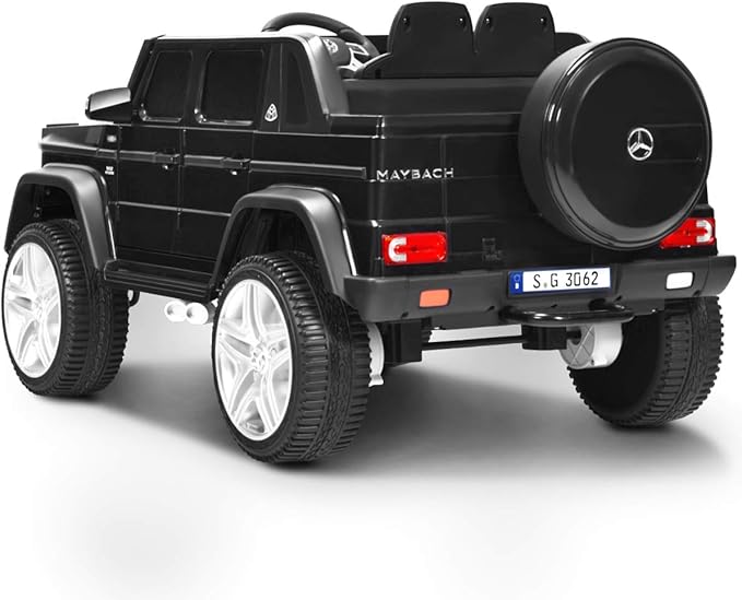 HONEY JOY Ride On Truck, Licensed Mercedes-Benz Maybach G650 Battery Powered Ride On Toys Car w/Remote Control, LED Lights, Music, Slow Start, 12V Electric Cars for Kids, Gift for Boys Girls (Black)