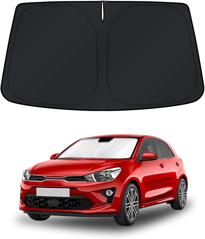 KUST Windshield Sun Shade for Kia Rio 2018-2023 Window Shade Sun Visor Cover Foldable Blocks UV Rays Keep Your Car Cooler