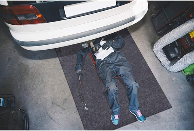 Maintenance Mat,Premium Reusable Absorbent Oil Maintenance Mat – Absorbent/Waterproof/Lightweight/Washable,Protects Garage Or Shop/Parking/Floor/Driveway Surface(36" x 72")