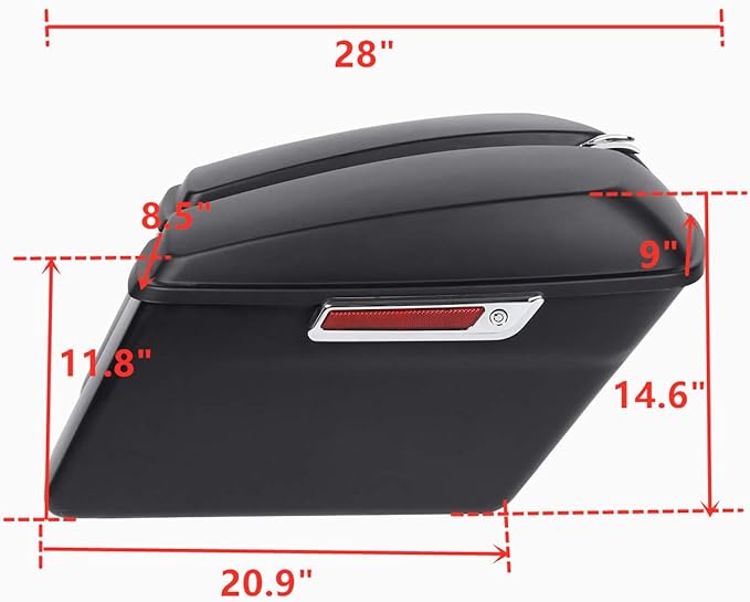 XFMT Matte Black Motorcycle Saddlebags Hard Saddle Bags W/Chrome Conversion Bracket For Harley Softail Heritage Deluxe 1984-2017