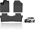 KELCSEECS® Floor Mats & Cargo Liner Custom for Honda Passport 2019-2025 All Weather Protection TPE Floor Liners Front & Rear Row Full Set Honda Passport Accessories Black