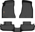 Binmotor-All Weather Car Floor Mats for Dodge Challenger 2015-2023 (RWD Version), 1st & 2nd Row, TPE Rubber Liners for Dodge Challenger Accessories Floor Liners