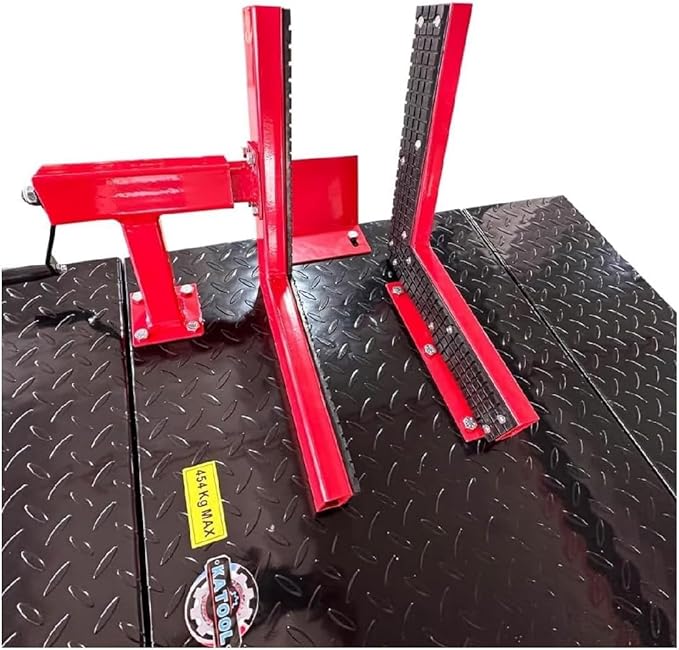Motorcycle Lift ATV 1000 lbs Pedal Side Extension Motorcycle Lift Table for Home Garage and Shop KT-Moto 100LT