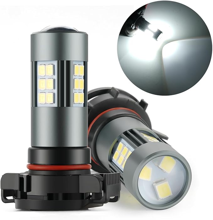 2504 LED Bulbs, PSX24W 12276 Fog Light 6500K Cool White, Pack of 2