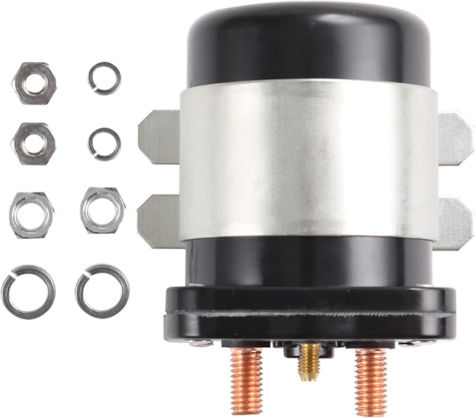 36V 4 Terminal Solenoid 20468G1 36V Solenoid Relay Switch Replacement for EZGO/Cushman/Textron Club Car DS Columbia Yamaha Electric for 1989 -up Replace 114-3611-020 586-117111 586-906