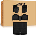 LASFIT Floor Mats & Cargo Mat for Mercedes Benz GLE SUV 2020-2026 350/450 / 450e / 580/53 AMG / 63 AMG S (Fit 5 Seats, Not Fit Coupe), All Weather TPE Car Mats for GLE Floor Liners & Trunk Mat