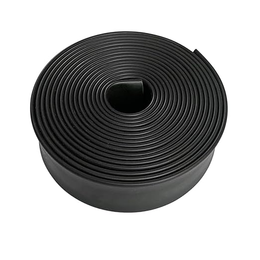 3:1 Ratio Heat Shrink Tubing Roll Adhesive Lined Industrial Marine Grade Dual Wall Heat Shrink Tube Waterproof and Sealed Black (1 inch(25.4 mm), 30 Feet)
