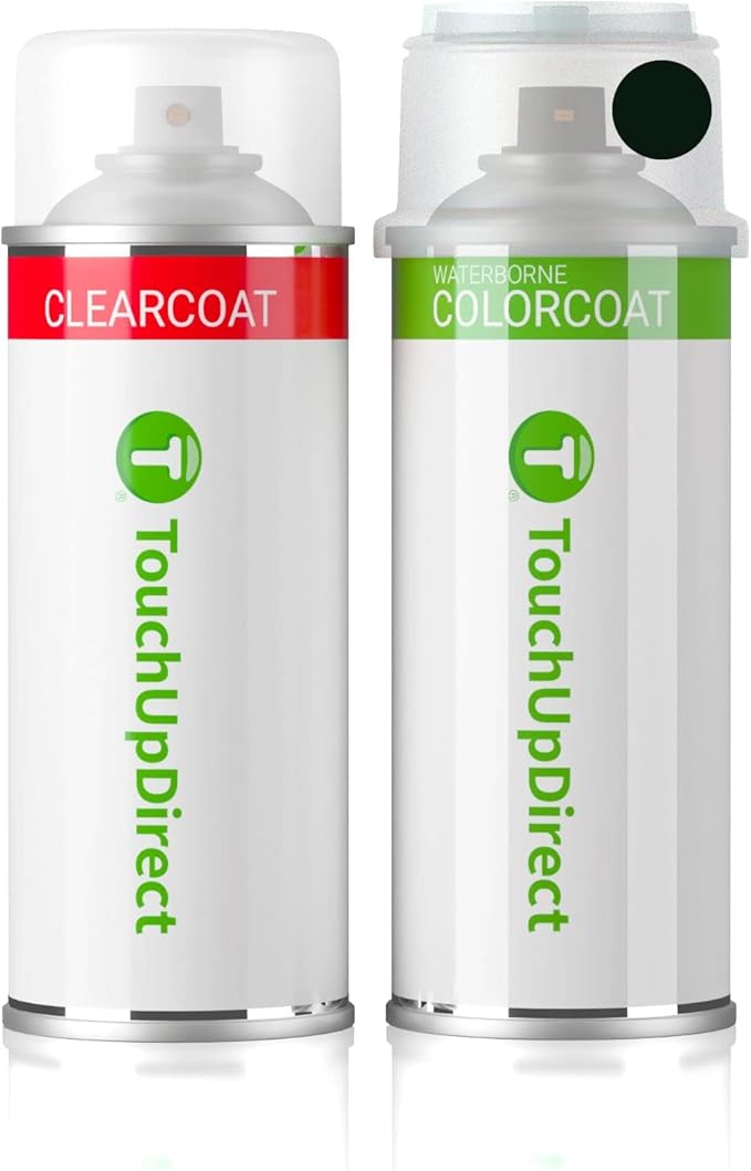 TouchUpDirect 202 Black Compatible with Toyota Exact Match Touch Up Paint Aerosol - Essential Kit