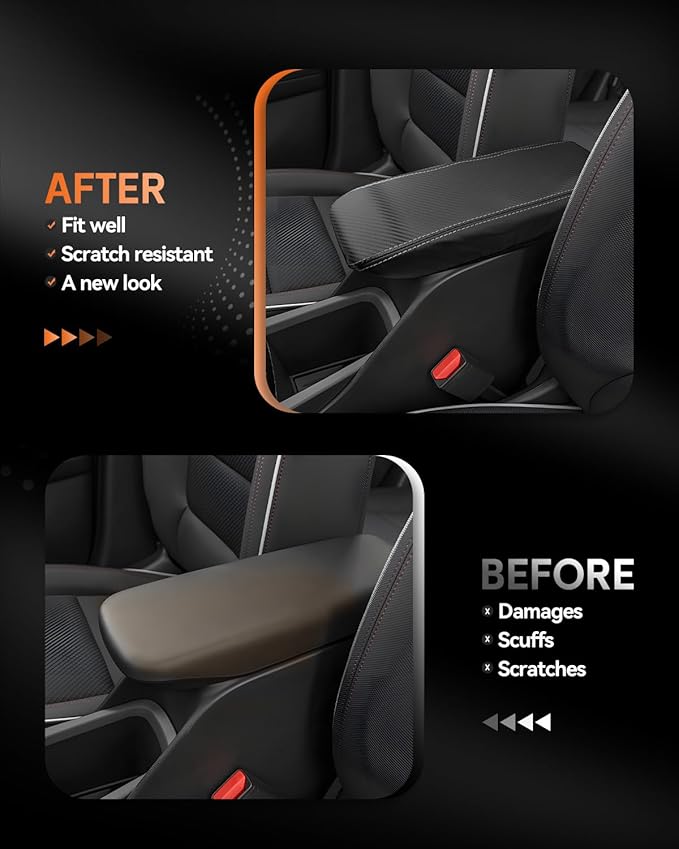CDEFG for Chevrolet Trailblazer 2021-2025 Center Console Cover Armrest Box Cover for Chevy Trailblazer (LS, LT, Activ, RS) 2021 2022 2023 2024 2025 Accessories Arm Rest Protector