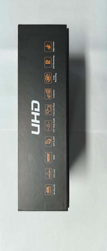 Dash Cam Front and Rear 5GHz WiFi Dashcam with CPL, 4K+1080P Dual Dash Camera for Cars, 3.69" IPS Screen Dashcam with 64GB SD Card, App Control, 24H Parking Mode, Super Night Vision, Loop Recording