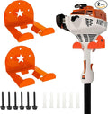 MusixiA Garage Organizer Trimmer Rack,2 Pack Heavy Duty Weed Eater Hanger,Trimmer Hanger for Grass Trimmer, Hedge Trimmer Trimmer Power Tool Organizer Wall Mount