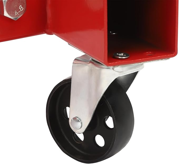 Engine Lift Crane 2 Ton (4000lbs) Engine Hoist Heavy Duty Garage Hydraulic Lift Foldable & Adjustable Height w/ 6 Universal Wheels for Car Fixing, Workshops, Ports, Warehouses, Garage