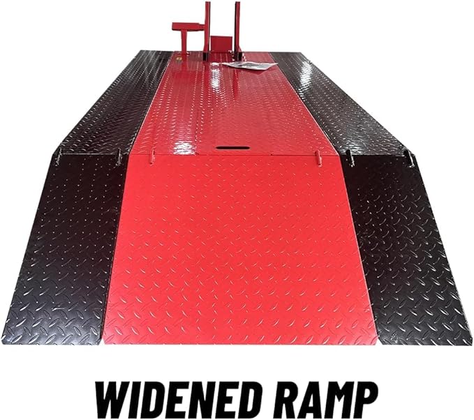 1500lbs Motorcycle Lift Side Extension Motorcycle Jack Table Pedal Hydraulic Pump Lift Table KT-Moto150